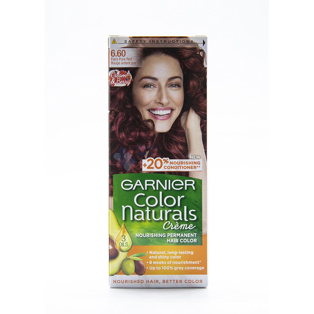 GARNIER COLOR NATURALS (6.60) FIERY PURE RED