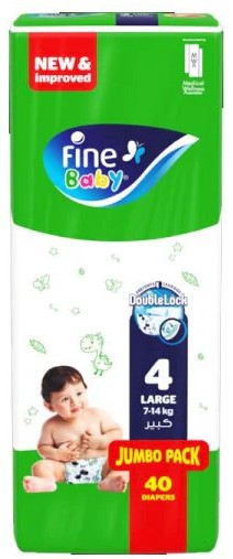 FINE BABY 4 LARGE (40) PCS