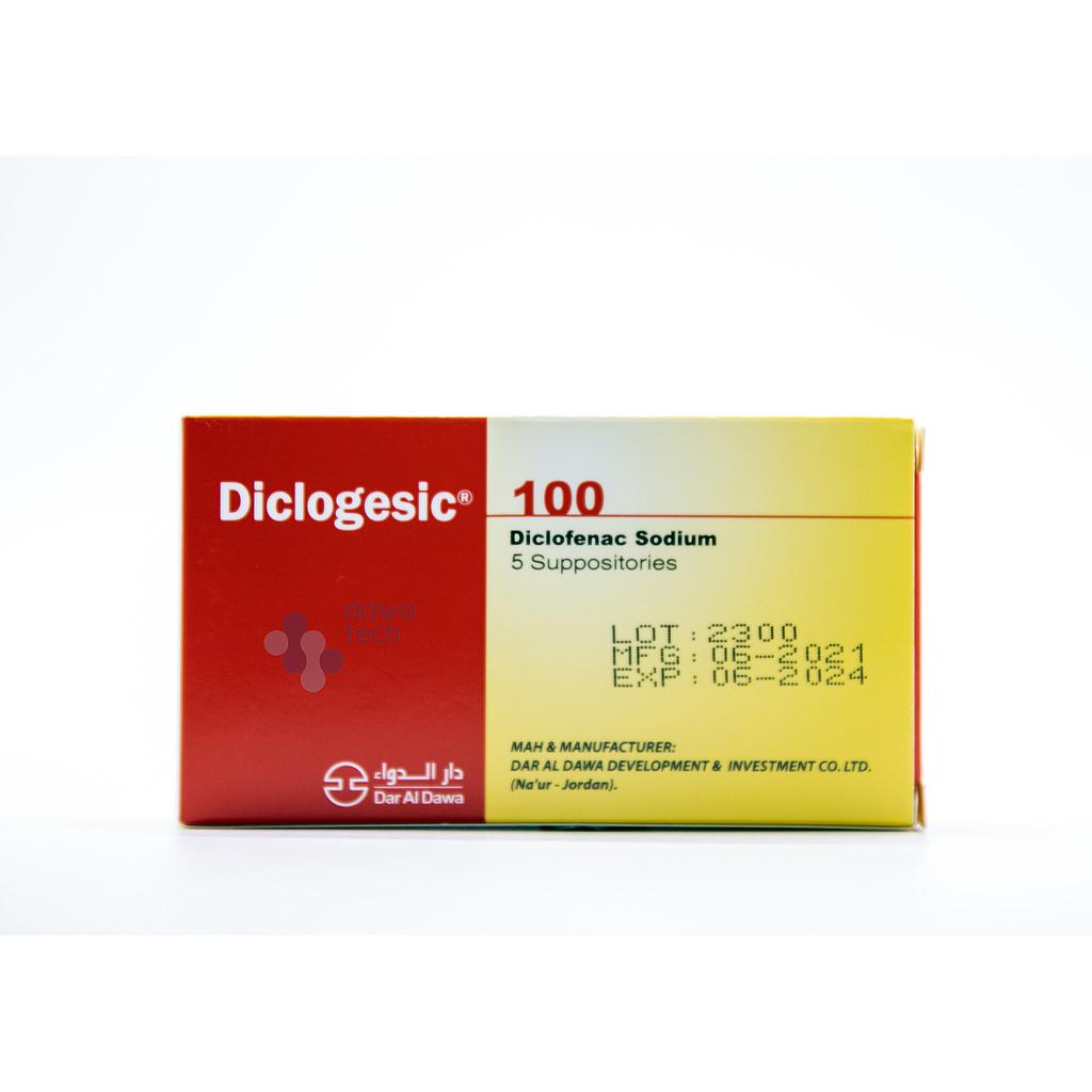 DICLOGESIC 100MG 5 SUPP