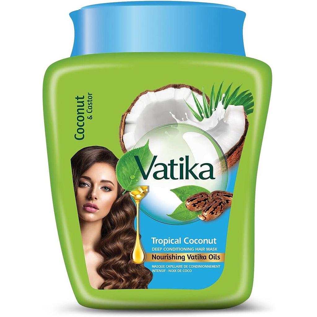 VATIKA COCONUT &amp; CASTOR HOT OIL TREATMENT 1 KG