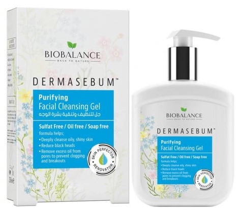 BIOBALANCE DERMASEBUM PURIFYING FACIAL CLEANSING GEL 250ML