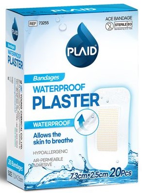 PLAID WATERPROOF PLASTER 20 PCS