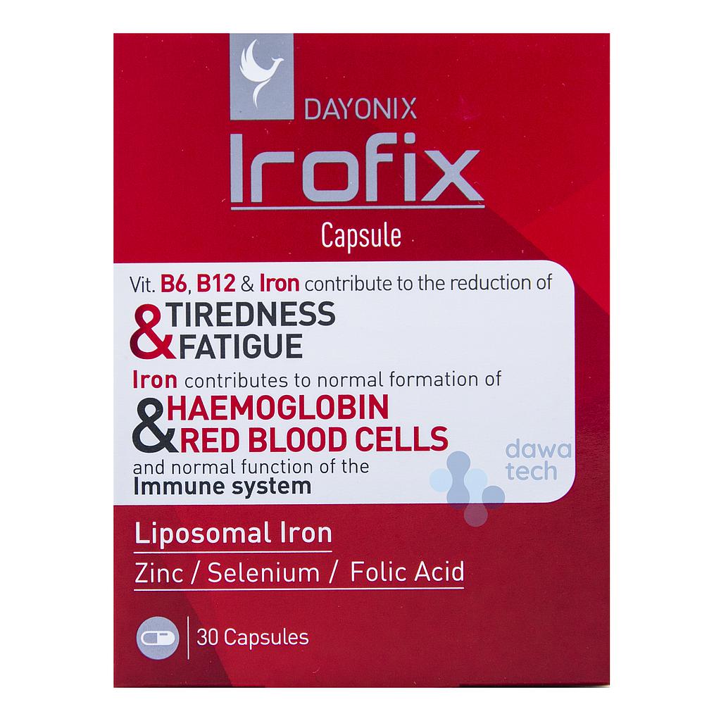 IROFIX LIPOSOMAL IRON 30 CAPSULES