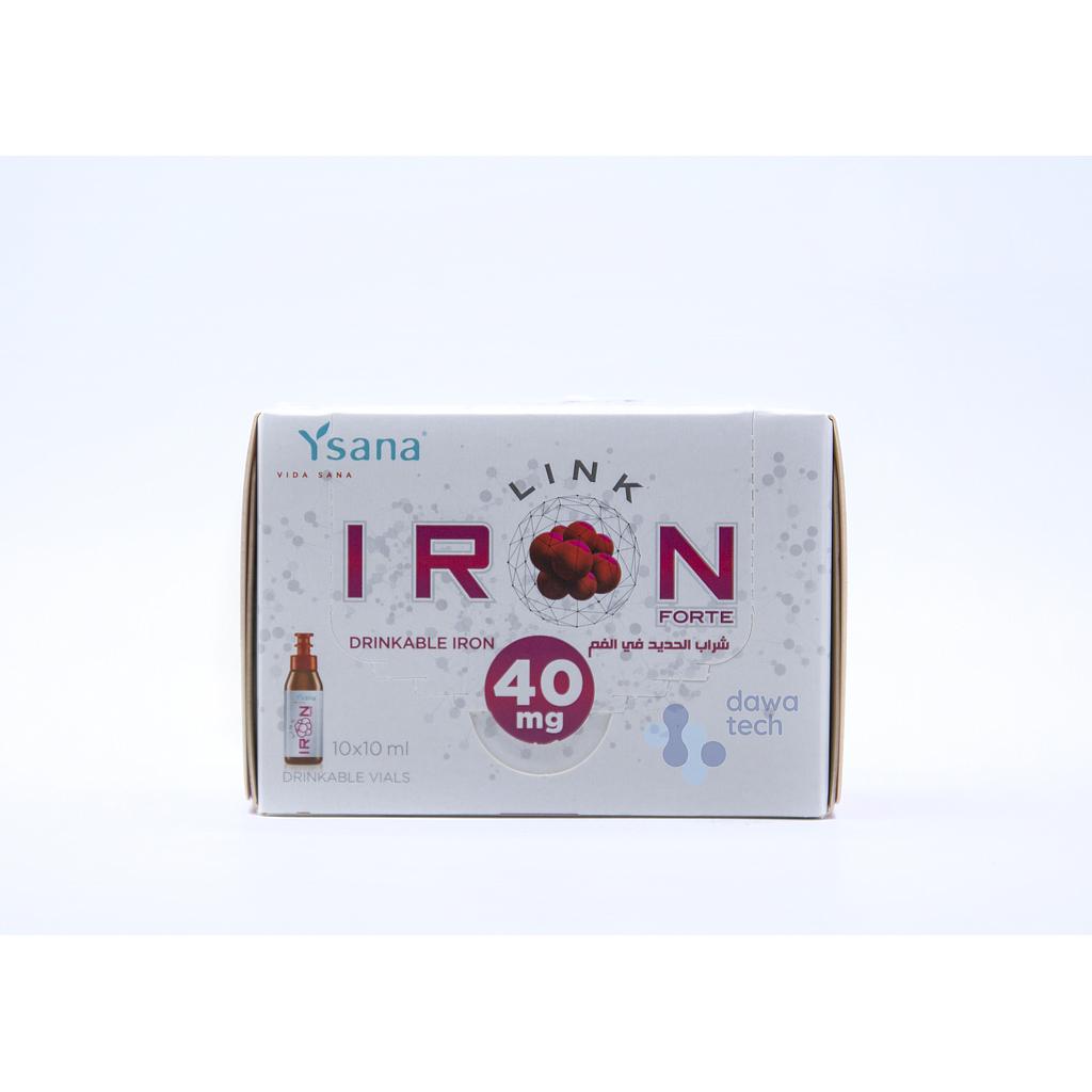 IRONLINK FORTE 40MG 10 x 10ML DRINKABLE VIALS